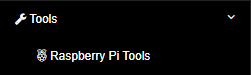 Tools > Raspberry Pi Tools